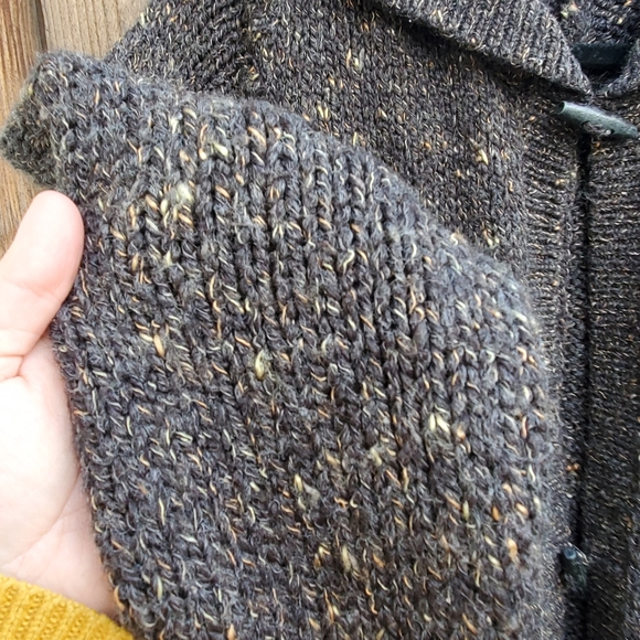 MODA International Brown Open Y2k Duster Sweater - Picture 6 of 7